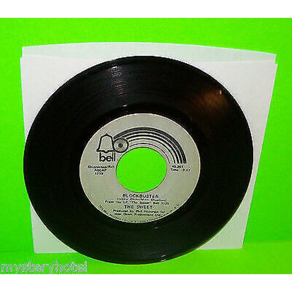 The Sweet Blockbuster 7" Vinyl Record Glam Rock Classic Bell Need A Lotta Lovin